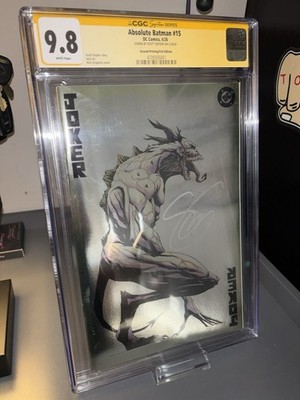 Absolute Batman #15 Second Printing Foil Edition CGC Signature Series 9.8)