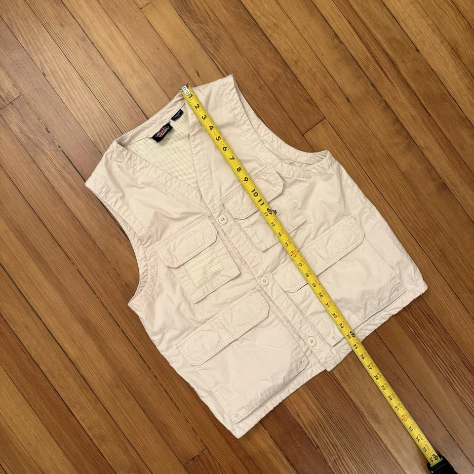 Dickies Fishersville Fishing Lined Multi Pocket Vest Size Medium - Image 4 of 4