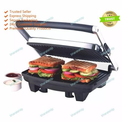 Borosil Super Jumbo 1000 WGrill Sandwichmaker Scheibengrill Schwarz Beste Geräte