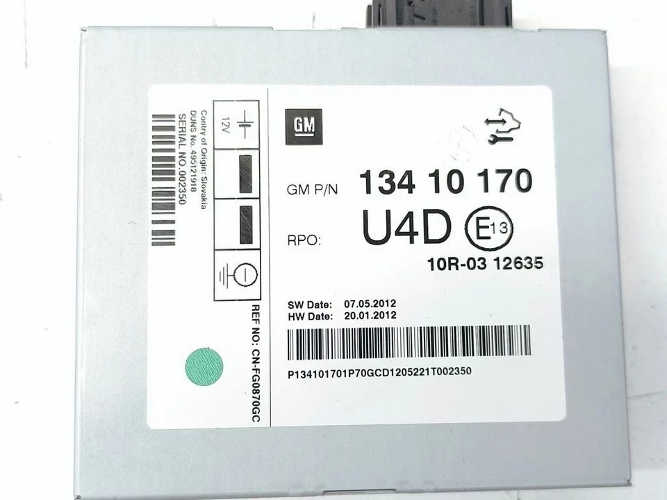 Opel Ampera 2014 Altri moduli centraline 13410170 DIN72615 - Immagine 2 di 4