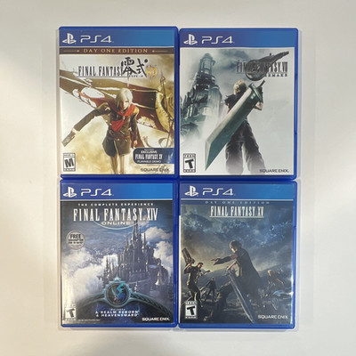 Final Fantasy PS4 Lot Type-0 HD VII Remake XIV Online XV Day One Edition