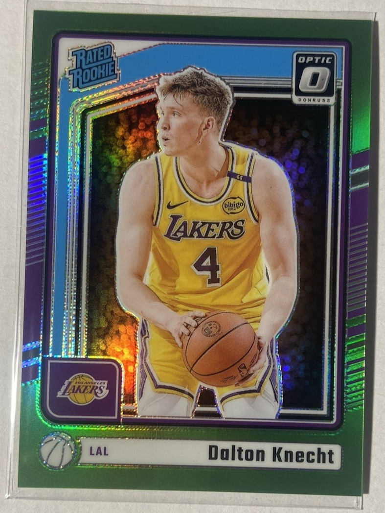 Dalton Knecht 2024-25 Panini Optic Lime Green Prizm Rated Rookie #256 RC /149