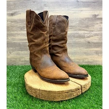 Road Wolf Women - Size 10M - Brown Cowboy Boots with Toe Plate 2232