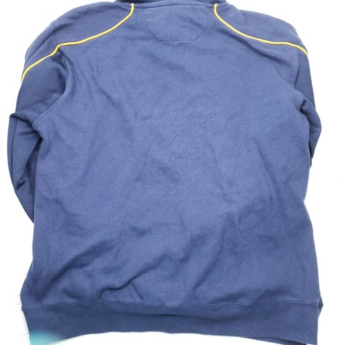 Utah Jazz Adidas blue gold sweatshirt hoodie embroidered logo mens medium - Picture 6 of 7