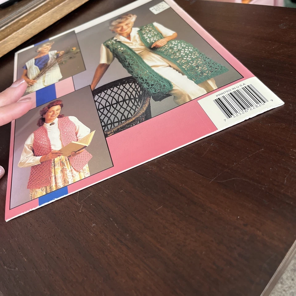 Annie's Attic ~ Crochet Quick and Easy Vests ~ Crochet Leaflet 87V82 - Image 4 of 4