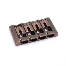 KD By AxLabs Bass Bridge - String-Through-Body Or Top, 4-String - Antique Bronze