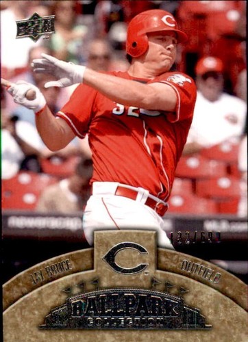 Jay Bruce 2009 Upper Deck Ballpark Collection #38 /699 Cincinnati Reds Baseball - Picture 2 of 3