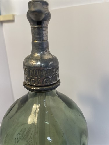 VINTAGE SODA SELTZER BOTTLE INDUSTRIA ARGENTINA LINARE SY PEREZ GREEN - Picture 3 of 7