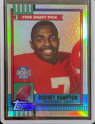 Rodney Hampton - 2001 Topps Archive Football - Refractor #48