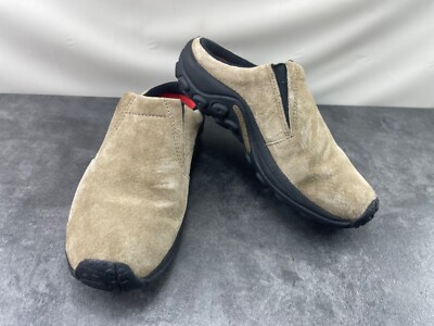 Merrell Mules Women M Jungle Shoes Brown Suede Comfort