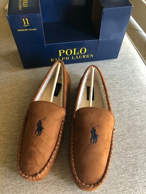 mens ralph lauren moccasin slippers
