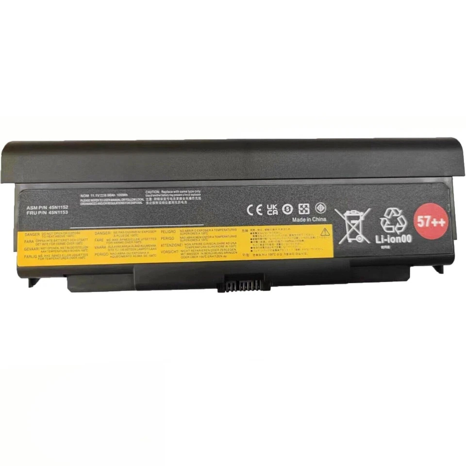 Batería 45N1152 45N1153 57++ para Lenovo Thinkpad T440P T540P W540 W541 100Wh EE. UU. Foto 3 de 4