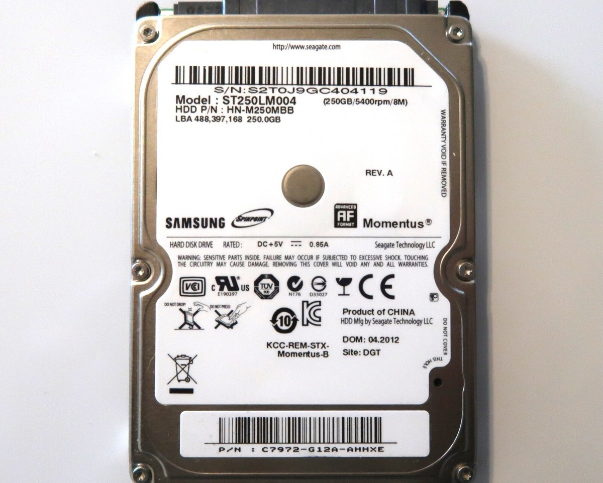 Samsung ST250LM004 HN-M250MBB (S2T) China C7972-G12A 2.5