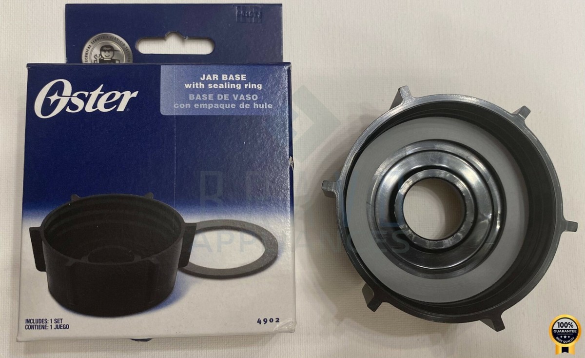 Genuine Oster Blender Jar Base Bottom Cap 4902 with Sealing Rings  (Osterizer)