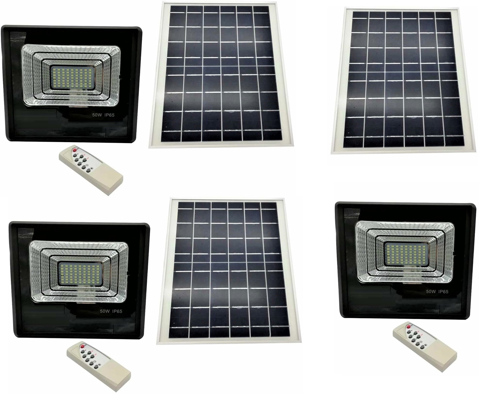Kit 3 Fari Solari 50W Luce Bianca Fredda: Illumina i Tuoi Sogni Esterni