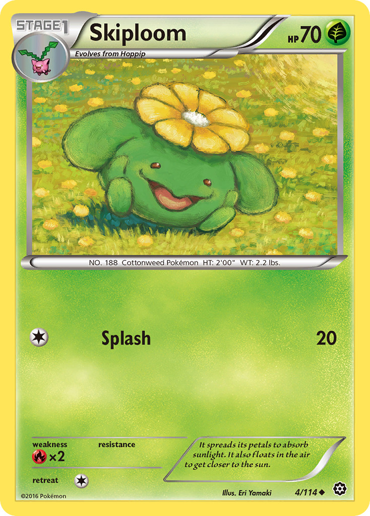 Skiploom 4/114 Uncommon | Steam Siege | Pokemon Card