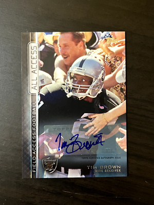 Tim Brown 2015 Topps All Access Field Access Autograph #AAA-TB Auto Signature