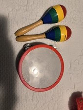 MELISSA  DOUG Music Makers 2 Piece Wooden Musical Instrument Band Set