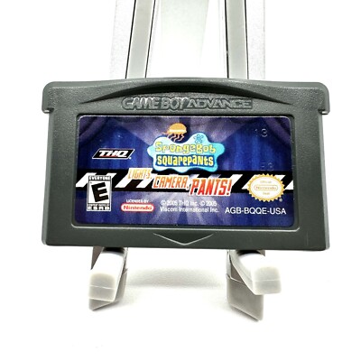 SpongeBob SquarePants Lights Camera Pants GBA Game Boy Advance 2005 Cart Only