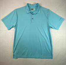 Ben Hogan Performance Polo Shirt Men's Large Turquoise breathable. Short Sleeve