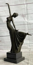 Bronze art deco Dancer Egyptian Dancer "Footsteps" signed D H Chiparus Hotcast