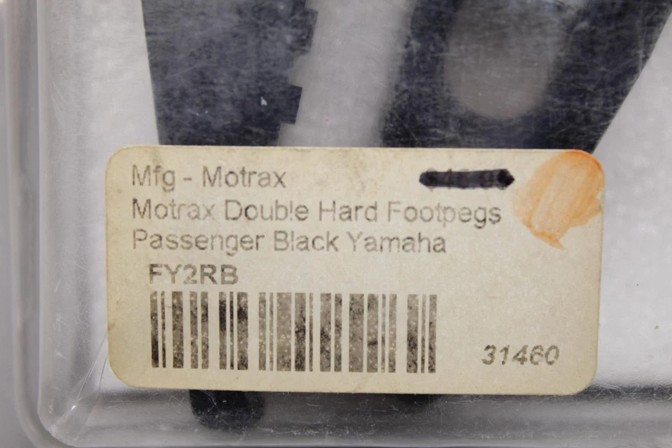 JUEGO DE CLAVIJAS DE PASAJERO TRASERO MOTRAX NEGRO YAMAHA 2003 YZF R6 / 2000-2003 R1 FY2RB Foto 4 de 4