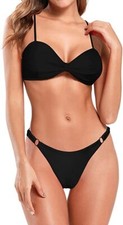 SHEKINI Women's Bathing Suit Padded Bikini Top Swimsuit Size M