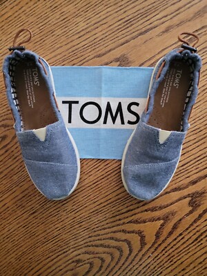 Toms Classics Chambray Youth Size 2, Brand NEW in Box!!