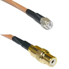 RG400 RP-SMA MALE to RCA FEMALE RF Cable FAST-SHIP LOT