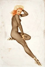 ALBERTO VARGAS Pin-up Art Poster or Canvas Print "Sitting Pretty" #26