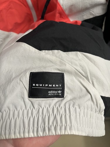 Adidas Equipment ADV/91-18 Hooded Jacket Windbreaker Men Medium pink white black - Picture 4 of 8