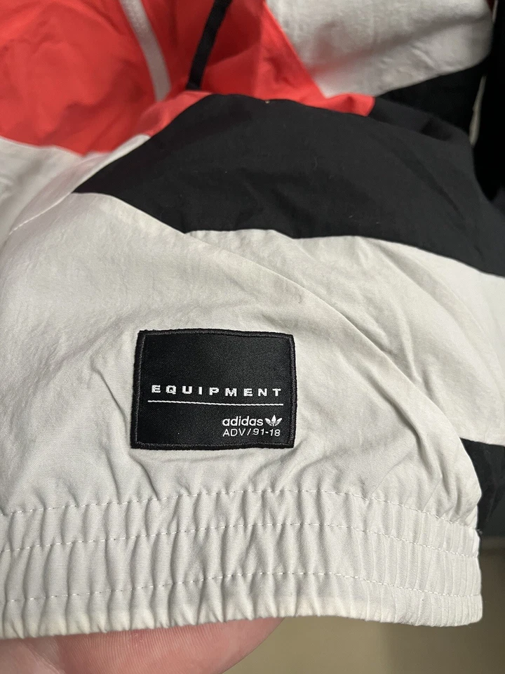 Adidas оборудование ADV/91-18 с капюшоном куртки ветровка мужчин средний розовый белый черный - Изображение 4 из 4