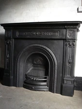 Cast Iron Fireplace surround (matching pair)