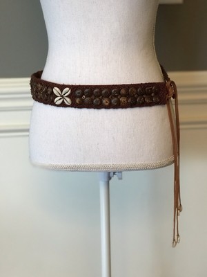 Brown Wrap Tie Belt Women's ONE SIZE 