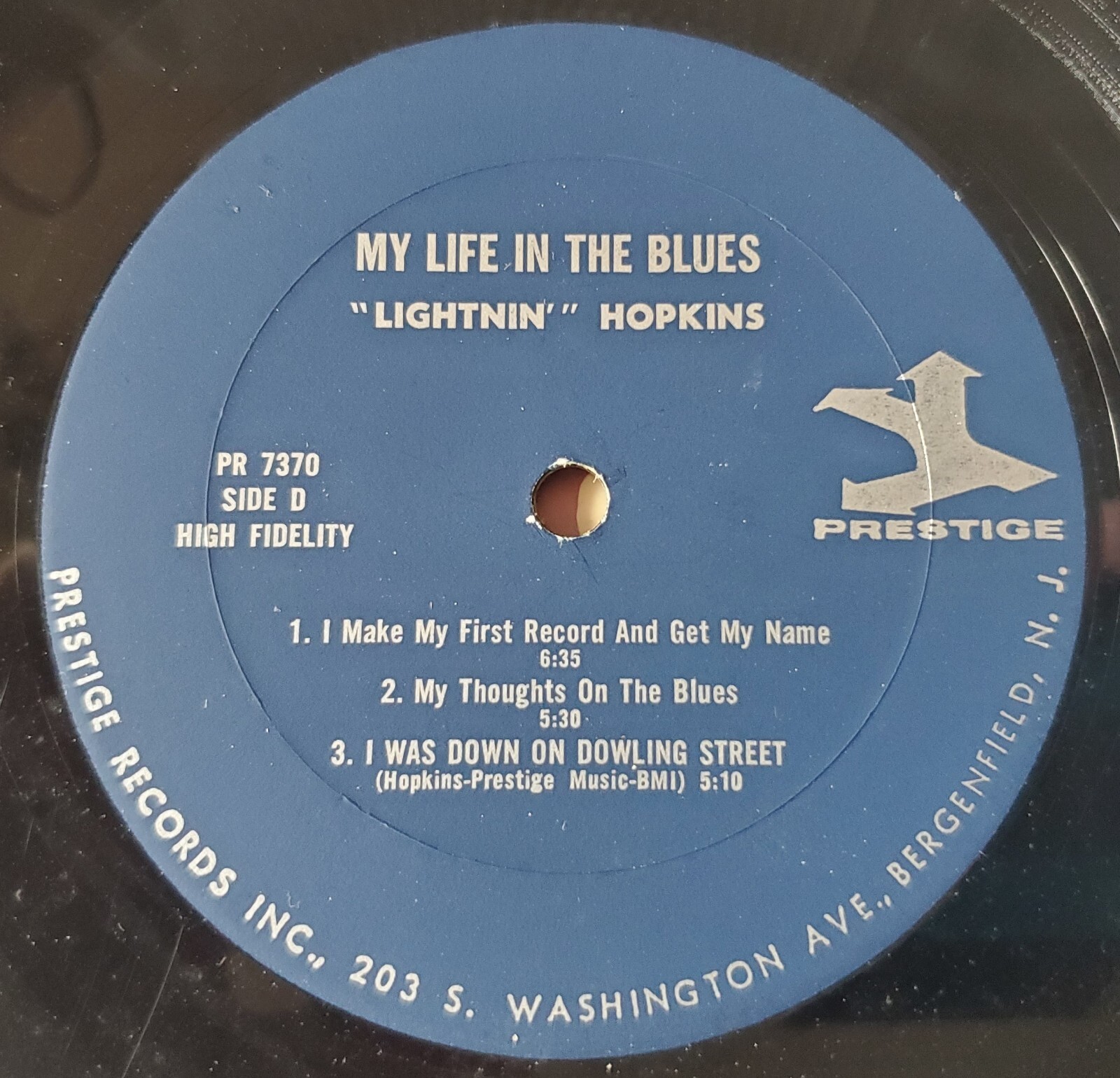 Sam Lightnin' Hopkins My Life in the Blues Double LP Vinyl Prestige