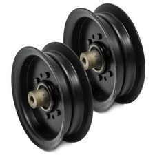 2PK Flat Idler Pulley For AYP Craftsman Husqvarna 196106 197379 532196106