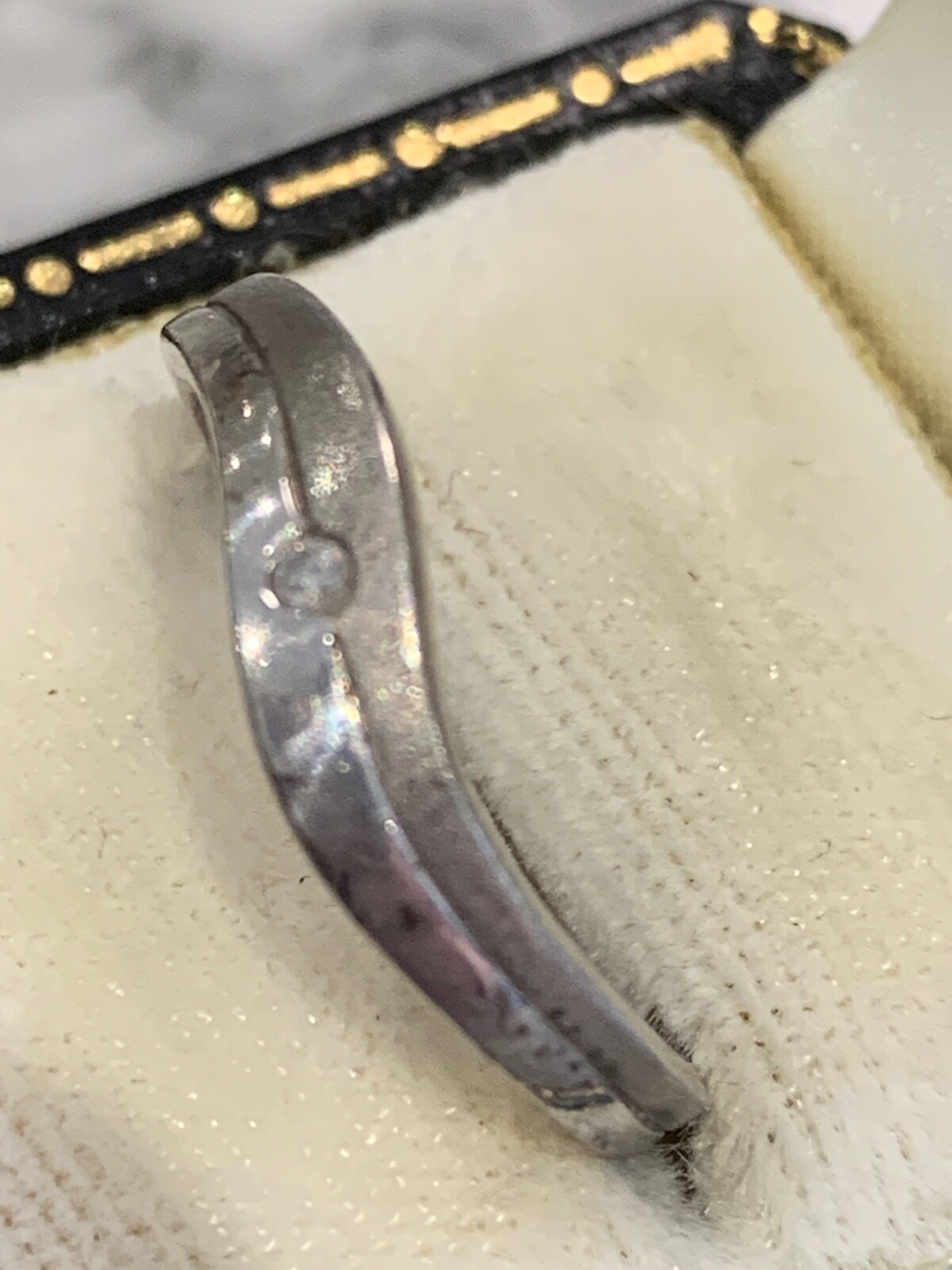 Vintage Solid Silver Hallmarked Ring Set with Tin… - image 3