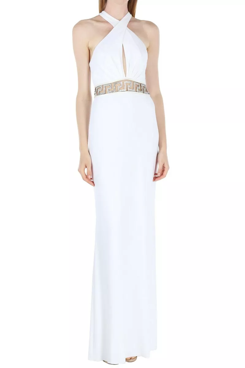 Versace white gown cheap