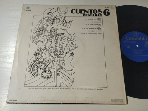 Cuentos Infantiles Vol 6 Musicos de Bremen Riquet 1976 - LP Vinilo 12" VG/VG - Bild 4 von 9