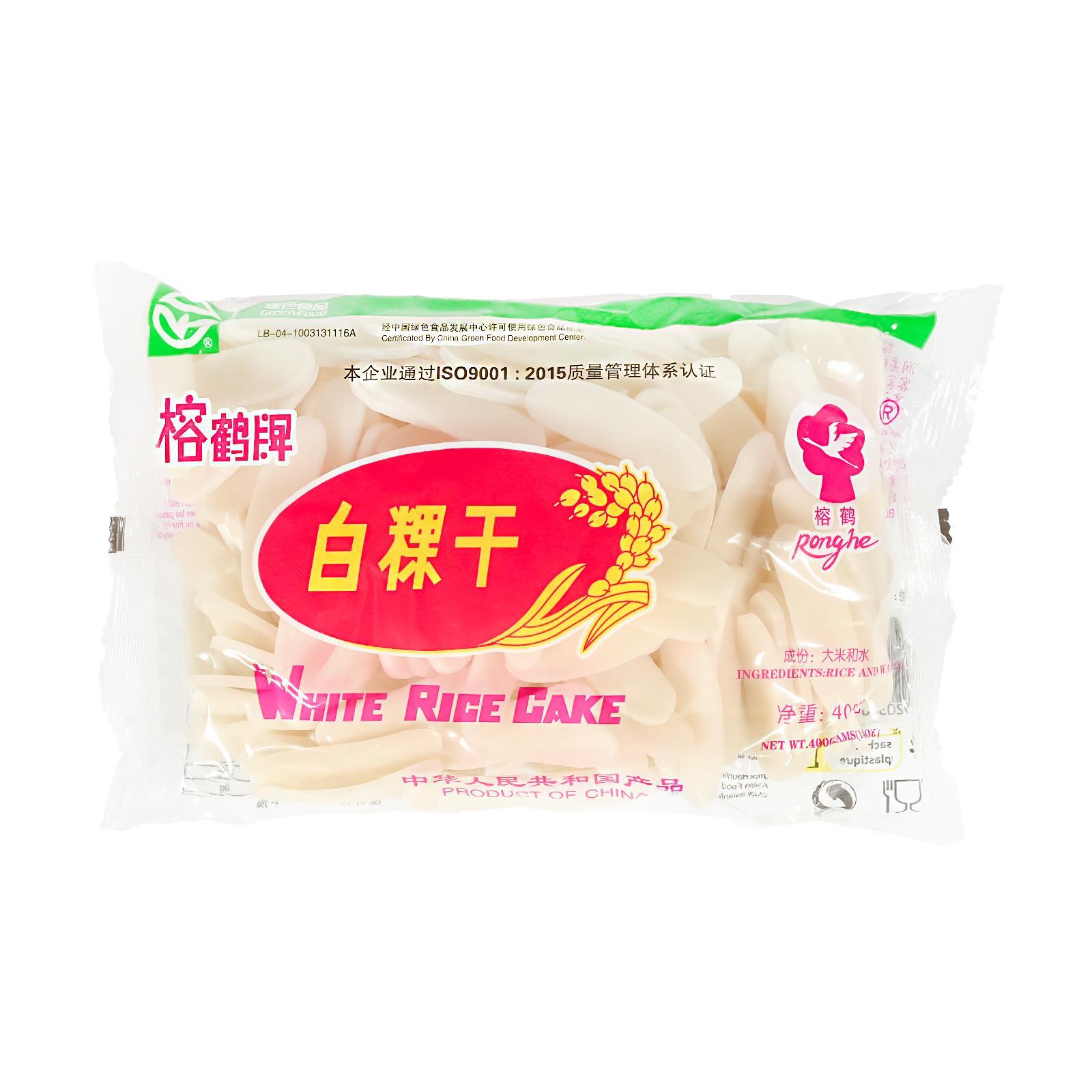 White Rice Cake Reiskuchen getrocknet 400g (010397)für Wokgerichte Nian Gao