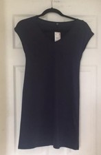 New Women's Uniqlo Navy Mini Dress Short Capped Sleeve Size XS 