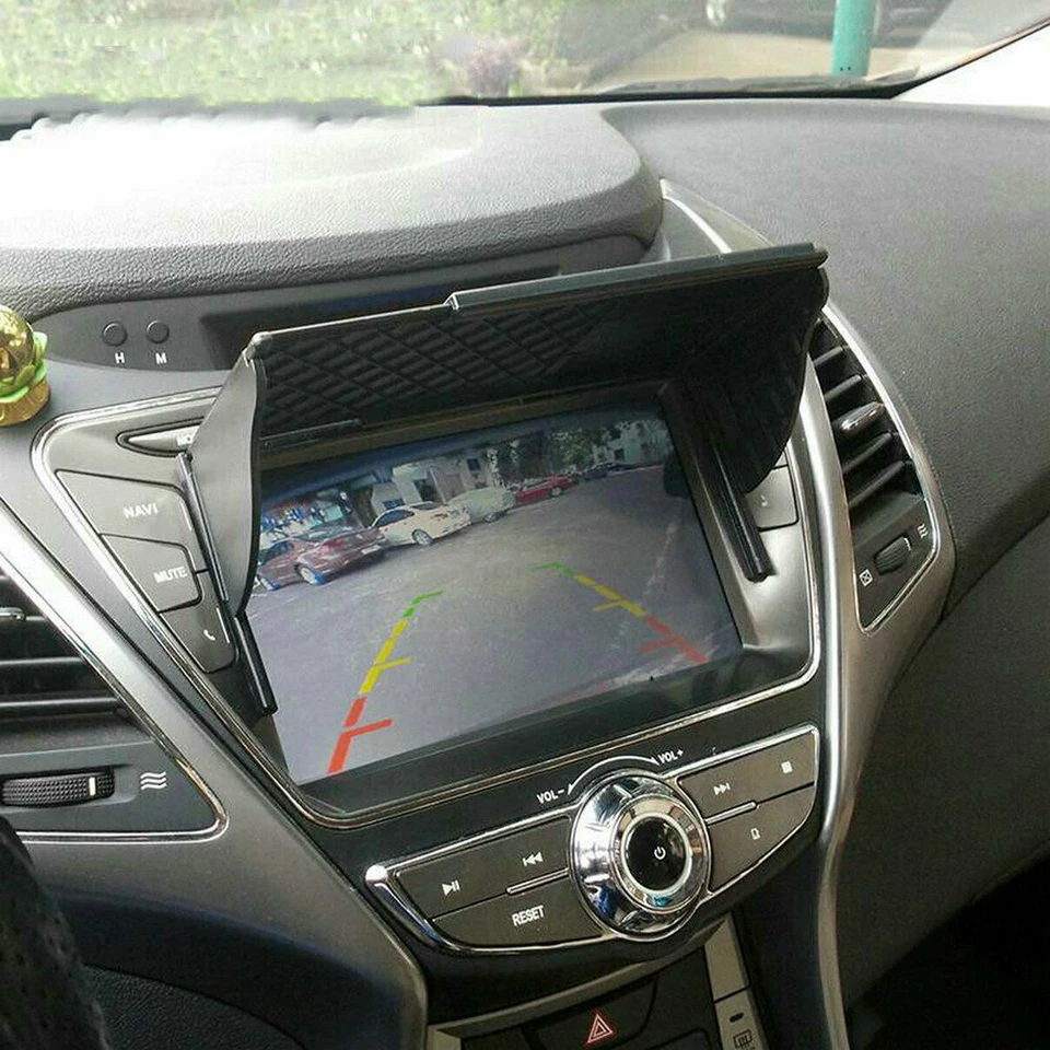 Cubierta de radio estéreo de navegación GPS ajustable para automóvil capó parasol 6-10"" Foto 3 de 4