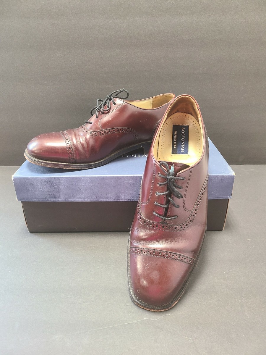 Bostonian Impression Dark Burgundy Leather Oxford Men