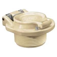 Pool Vac Lock Safety Fitting Compatible w/ Hayward & Pentair 1.5" Thread Tan