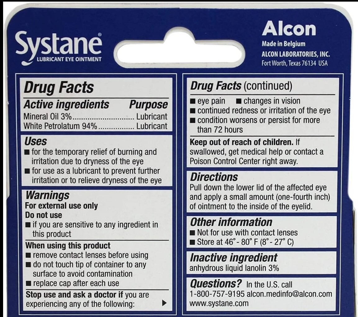 Systane Nighttime Lubricant Eye Ointment 3.5 gm