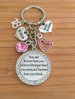 Happy Birthday Keepsake Gift keyring ~ 12th 13th 16th 18th 21st 30th 50th 60th .