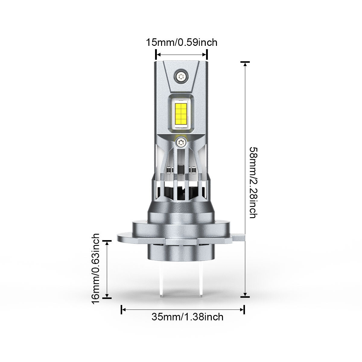 lee 　EX300g• For Kawasaki Ninja 300 EX300 2013-17 - 2x H7 LED Headlight Bulbs