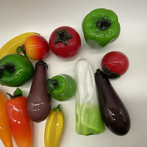 Frutta e verdura in vetro lotto di 13 pezzi perfette condizioni - Foto 11 di 11