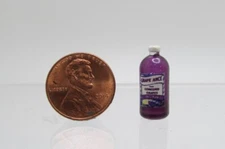 Dollhouse Miniature Replica Grape Juice Bottle HR54213