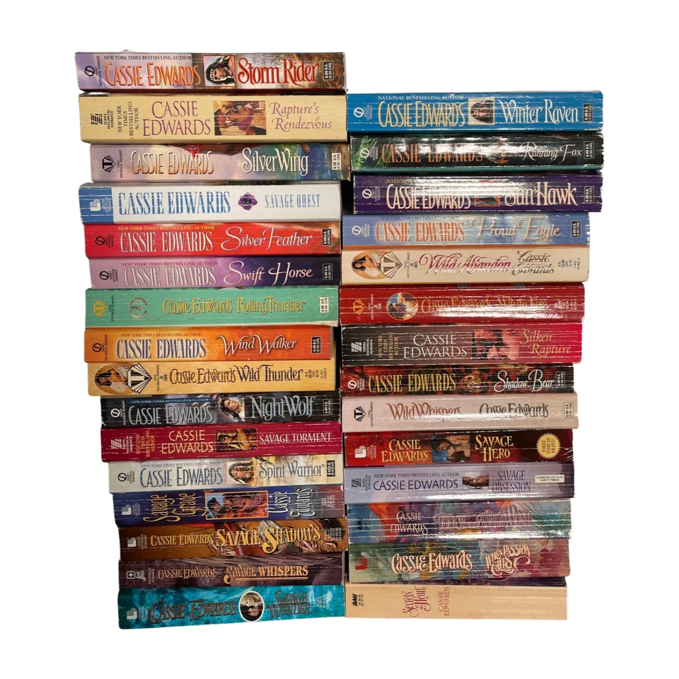 Partial Series Set SAVAGE Cassie Edwards Hitorical Romance Lot 30 Foto 2 de 2